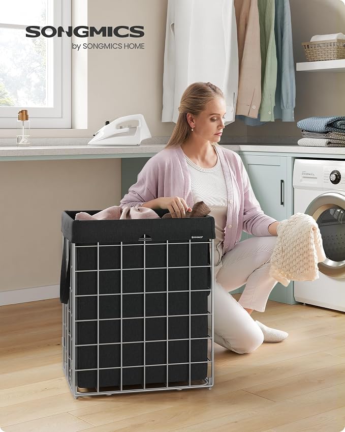 SONGMICS Laundry Hamper, Collapsible, 24 Gal. (90L) - Image 2