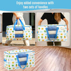 VENO Moving Bags, Wide Open Top, Clear Window, Tropical Island, 10 Pack - Image 5