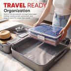Masirs Clear Sweater Storage Bags 2-Pack – Zippered Vinyl Organizers with Label Pocket, Durable Dustproof Clothing Storage for Sweaters, Blankets, Linens, Underbed & Closet Use - Image 7