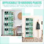 Windyun 1 Pcs 40 Pocket Over the Door Shoe Organizer Hang,Turquoise - Image 6