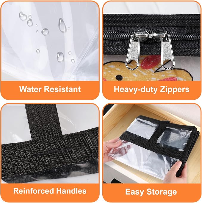 SpaceTrove Clear Storage Bags, 6-Pack Under Bed and Closet Organizers 40L - Image 4