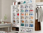 SIMPDIY XL Clear Shoe Storage Boxes, Stackable Shoe Organizer for Closet - Image 7
