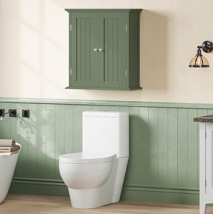 ChooChoo Bathroom Wall Cabinet with 2 Doors, Over The Toilet - Image 6