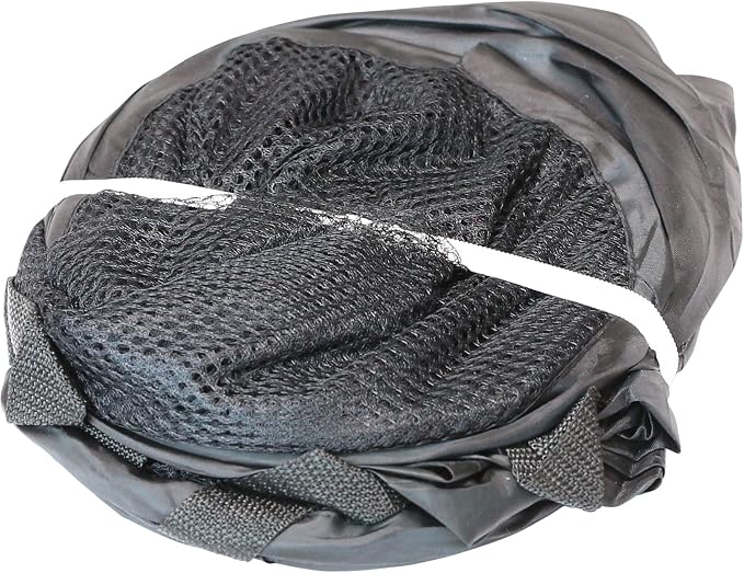 Simple Houseware Mesh Pop-Up Laundry Hamper with Side Pocket, 2 Pack, Black - Image 5