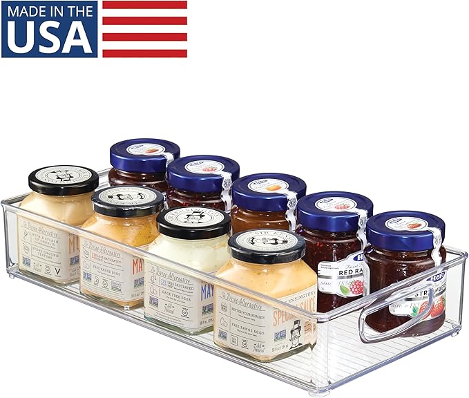 iDesign Stackable Clear Plastic Extra Long Pantry Organizers - Image 2