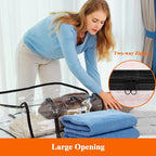Vieshful 7 Pack Clear Clothes Storage Bags with Zipper 60L - Image 4