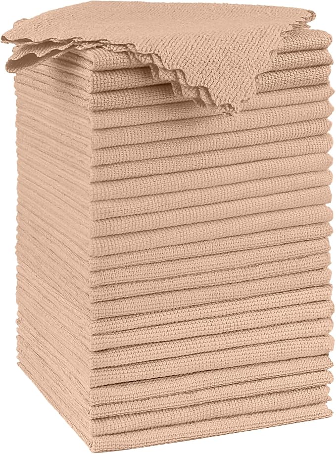Orighty Microfiber Cleaning Cloth - 24 Pack, Brown Cleaning Rags 12x11 inch by AllRightinOrighty
