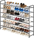 KEETDY Large Shoe Rack 6 Tier Organizer Tall Metal Shoe Organizer for Entryway Bedroom Floor Garage, Wide Shoe Shelf Storage Fits 42 Pairs Men Sneakers, Black by KEETDY