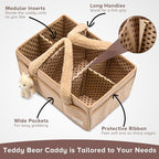 PeraBella Diaper Caddy Organizer for Changing Table, Storage Basket for Wipes, Gift for Baby Shower, Car Organizer, Nursery Organizer, Portable Storage - Image 2