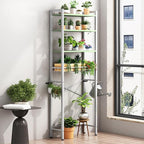 Kalrin Over-The-Toilet Storage Rack, 4-Tier Bathroom Organizer Shelf Over Toilet with Adjustable Shelf and Basket, Freestanding Space Saver Bathroom Shelves Above Toilet for Room (Avocado Green) - Image 9