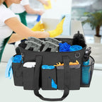 LoDrid Professional Cleaning Tote Caddy for Cleaning Supply, Black - Image 3
