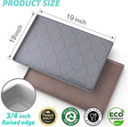 SIKADEER Waterproof Under Sink Mat 19" x 19" Silicone Mat Cabinet Protector - Image 3