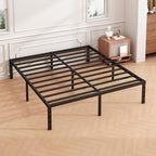 Hafenpo 12 Inch Full Bed Frame, Under Bed Storage, Black - Image 2