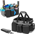 LoDrid Large Professional Cleaning Caddy with Detachable Divider, Black by LoDridDirect