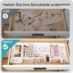 Vtopmart 25 Pack Plastic Drawer Organizers with Non-slip Rubber Pads - Image 3