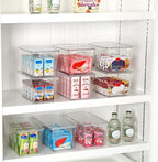 Vtopmart 12 Pack Clear Stackable Storage Bins with Lids, Medium - Image 4
