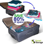 Large Vacuum Storage Bags 6 Pack with Hand Pump, 24x31.5 Inch Space Saver Bags for Clothes Comforters Blankets Pillows Bedding, Airtight Compression Bags for Travel Luggage and Under Bed Storage - Image 8