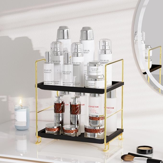 FSyueyun 2-Tier Bathroom Countertop Organizer, Makeup Organizer for Vanity - Image 6