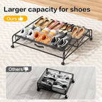 Under Bed Shoe Storage Organizer, 2 Pack Under Bed Storage Containers with Wheels for Under Bed Shoe Organizer Drawer Space Saving for bedroom - Image 4