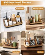 Bathroom Counter Organizer and Storage, 7 Slots Detachable Toothbrush Holders for Bathrooms, Anti-Slip Electric Toothbrush and Toothpaste Holder Countertop - Image 7