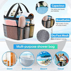 Mesh Shower Caddy Portable - 9 Pockets for College Dorm Room Essential - Image 2