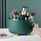 fanado 360° Rotate Makeup Brush Holder Organizer, Makeup Organizers Countertop, Makeup organization and Skincare Storage for Vanity, Desktop, Bathroom (Green) - Image 6