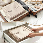 Foldable Hanging Closet Organizer, 5-Shelf Hanging Shelves with Side Pockets, Space Saving Storage for Clothes and Accessories - Image 7