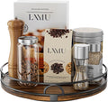 LAMU 12'' Rotating Lazy Susan Organizer, Wooden Lazy Susan Turntable by YourHome-OrganizationHelper