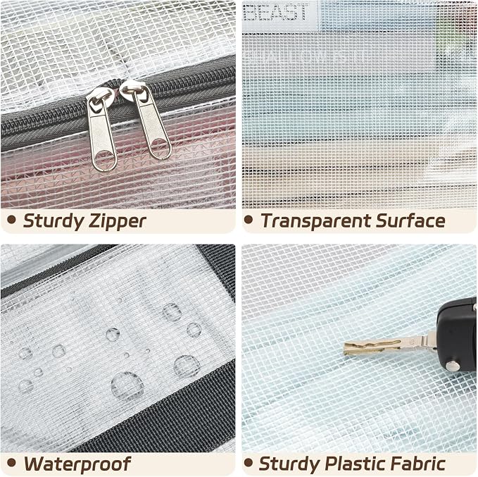 Fixwal Storage Bags 4 Pack 75L XL Mesh Clear for Blankets Clothes Comforter - Image 7
