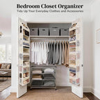 Ultra-Slim Over The Door Organizer for Narrow Gap & Small Space（Beige） - Image 3