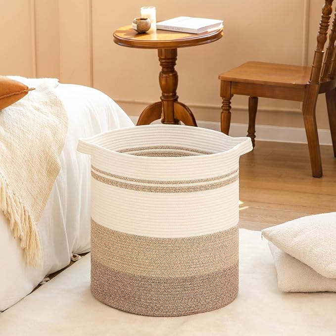 OIAHOMY 80L Laundry Basket Laundry Hamper Nursery Hamper Gradient Yellow - Image 10
