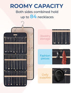 BAGSMART Hanging Necklaces Organizer Jewelry Holder, 1 piece, Large Black - Image 4