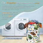 Funny Hawaii Print Laundry Basket Oxford Cloth Foldable Hamper 18.9x16.5 In - Image 6