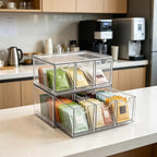 Prsildan Tea Bag Organizer K Cup Holder Drawer Coffee Pods Storage, 2 Pack - Image 2