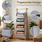 4-Tier Hanging Closet Organizer, Detachable Hanging Storage Shelves with Reinforced Side Panels, Hanging Closet Organizer for Clothes, Sweaters, Towels, Socks & Accessories, Gray - Image 4