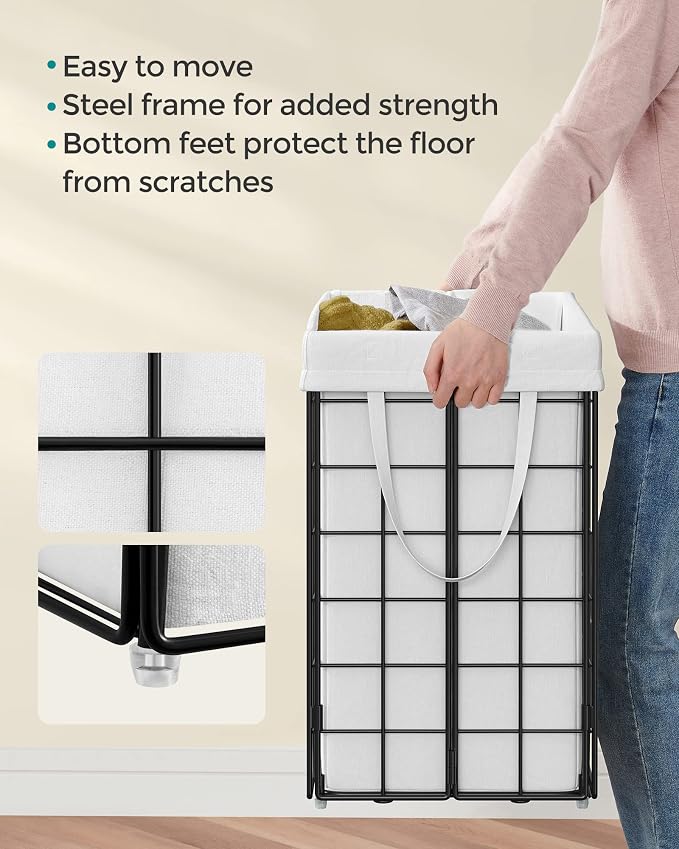 SONGMICS Laundry Hamper, Collapsible, 29 Gal. (110L) - Image 8