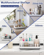Bathroom Counter Organizer and Storage, 7 Slots Detachable Toothbrush Holders for Bathrooms, Anti-Slip Electric Toothbrush and Toothpaste Holder Countertop Vanity Organizer Accessories for Adults Kids - Image 6