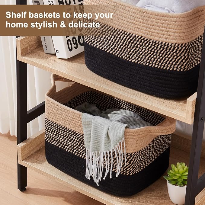 OIASKET Storage Basket for Organizing 3 Pack, Woven Baskets for Storage - Image 3