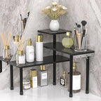 JayRex 3-Tier Bathroom Countertop Corner Shelf Organizer, Black by JayRex