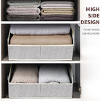 Homsorout Closet Organizers Bins 6 Packs - Large Closet Shelf Organizer with Handles, Fabric Trapezoid Storage Bins, Collapsible Storage Cubes for Clothes, Towels, Light Gray - Image 5