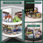 JEISSLIA Lazy Susan Cabinet Organizer Bins for 26"/ 28"/ 32" Diameter - Image 7