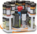 Allstar Innovations Spice Spinner Two-Tiered Spice Organizer & Holder That Saves Space, Keeps Everything Neat, Organized & Within Reach With Dual Spin Turntables by Allstar+Innovations