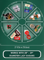 JEISSLIA Lazy Susan Cabinet Organizer Bins for 26"/ 28"/ 32" Diameter - Image 2