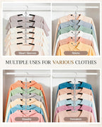 6 Layer Space Saving Shirt Hangers Multi Coat Hangers 4 Pack - Image 6