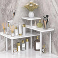 JayRex 3-Tier Bathroom Countertop Corner Shelf Organizer, White by JayRex