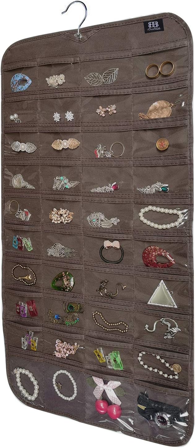 BB Brotrade Hanging Jewelry Organizer,Accessories Organizer,80 Pocket Organizer for Holding Jewelries by BBBrotrade