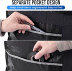 TAILI 1 Pack XXL Storage Bags with Visible Window and Handy Pocket,Black - Image 5