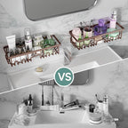 Veken Shower Caddy 6-Pack, No Drilling & Rustproof, Waterproof Adhesive Shelves Rack with Soap Holder, Large Capacity Bathroom Organizers and Storage, Wall-Mounted Kitchen & Home Decor - Image 5