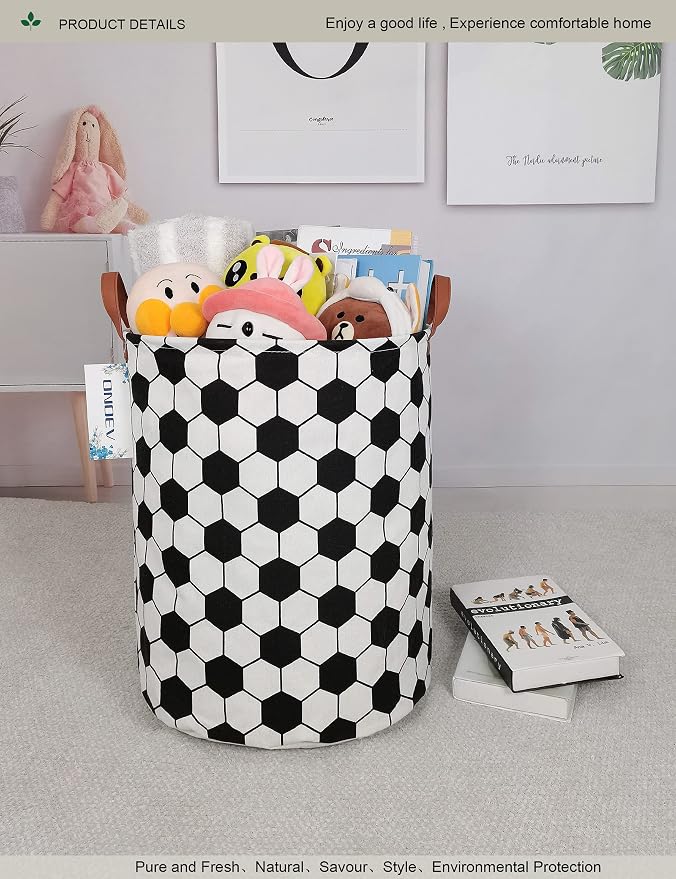 Round Geometric Hexagon Laundry Basket Hamper for Youth,Teens,Adults - Image 6