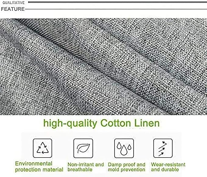 Hanging Closet Organizer 4-Shelf, Oxford Linen Wardrobe Storage, Gray | Easy-mount foldable design holds clothes, handbags, shoes & accessories; washable Oxford fabric, sturdy and space-saving. - Image 5